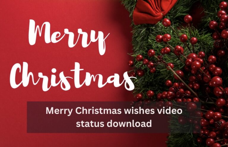 Merry Christmas Wishes Video Status Download